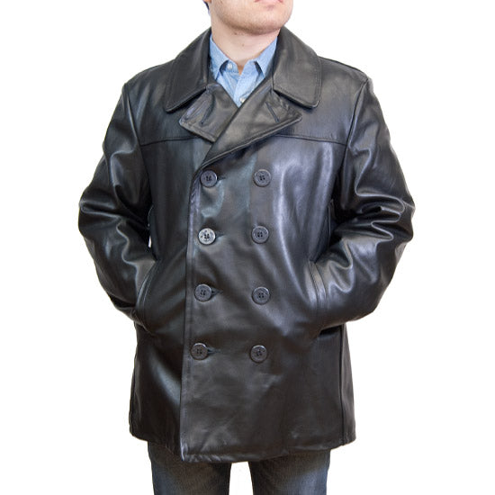 140 BLK LTHR PEACOAT Alcala s Western Wear