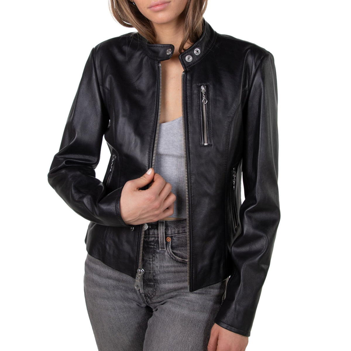 21141W Blk Biker Short