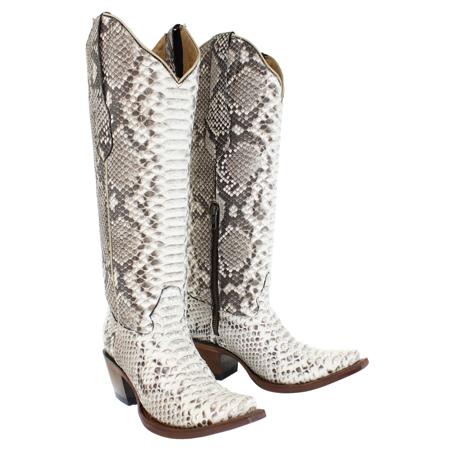 Python boots 'archive 26.5 貴重 381C5749-NATURAL-PYTHON – Alcala's Western Wear