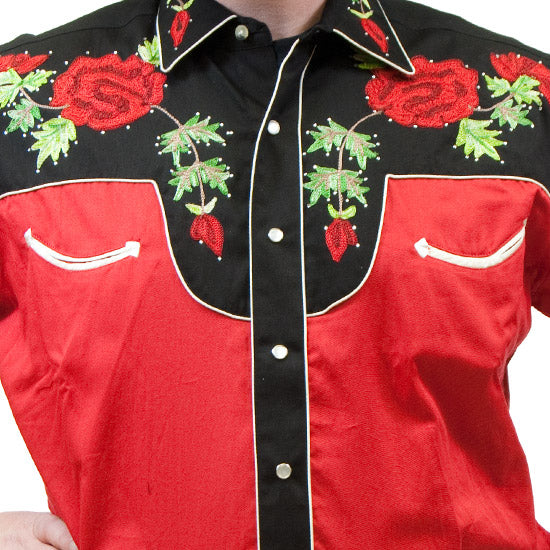 6805-RD-BK-YOKE-ROSES