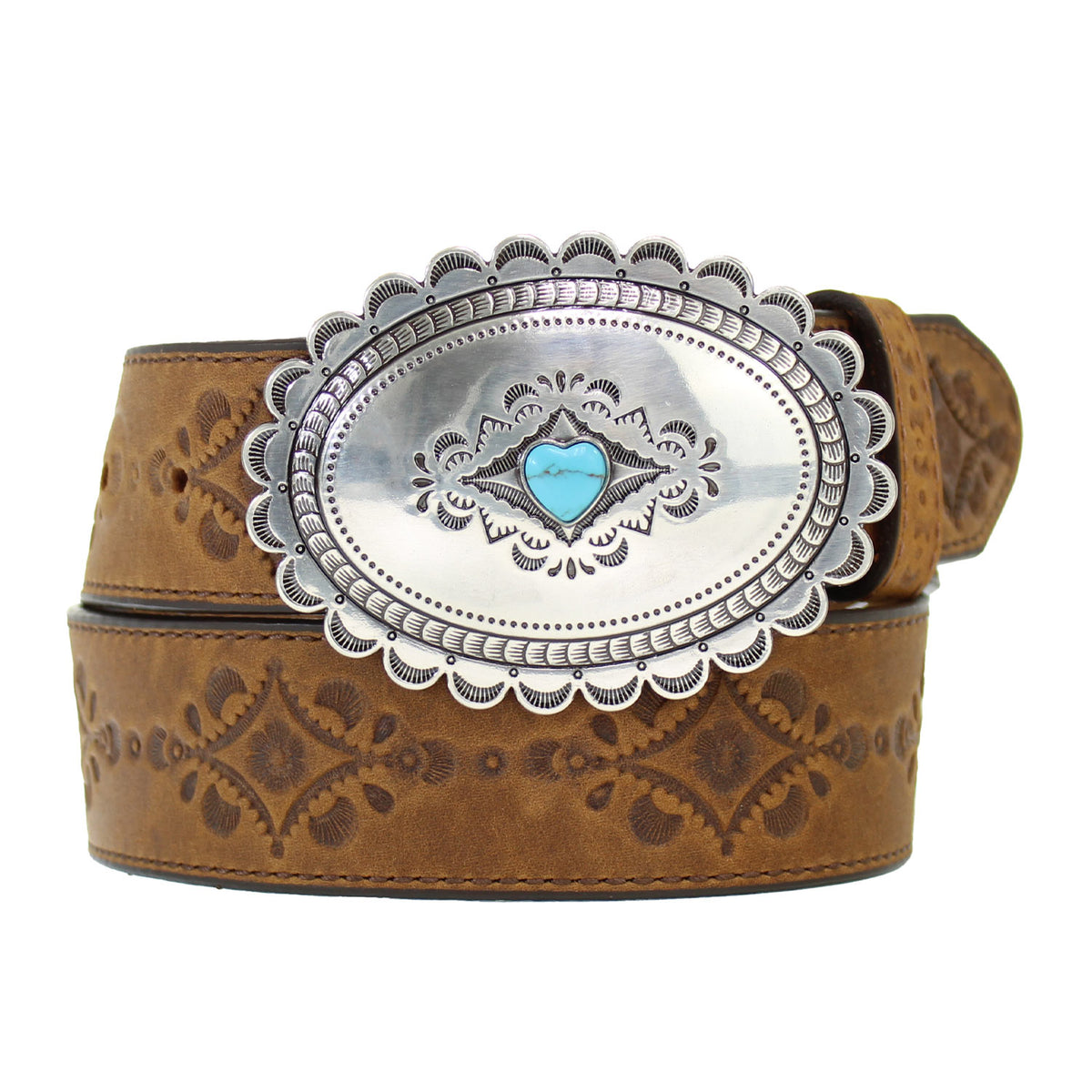 C21369-1-5"-BRN-NAVAJO-HEART