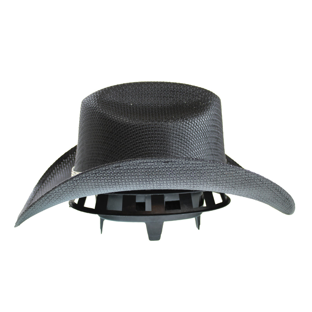 HATS-W-CRYSTALS - BLACK
