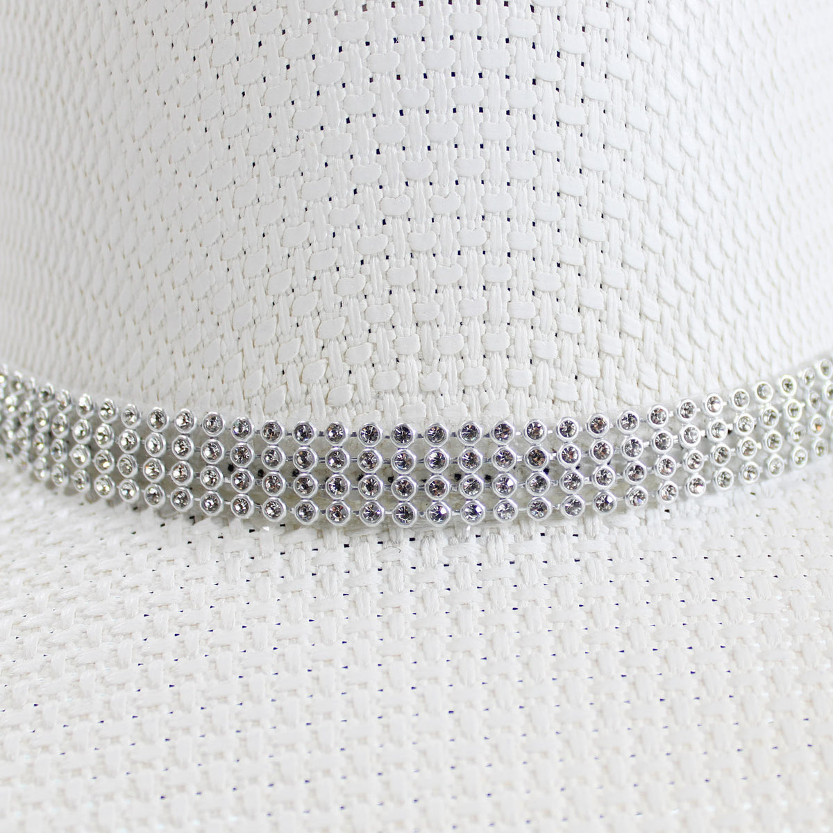 HATS-W-CRYSTALS - WHITE