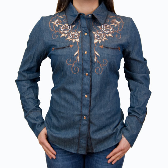 PL-872-DENIM-LONG-HORN – Alcala's Western Wear