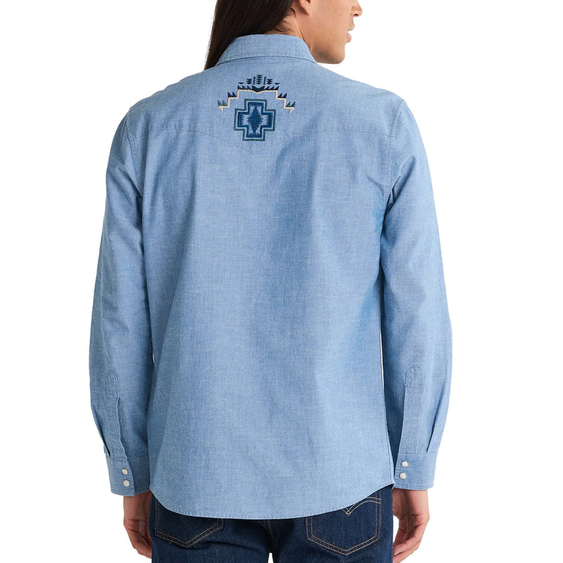 RA1244-79655 BLU JEAN EMBROD