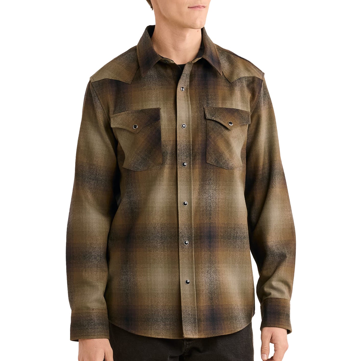 Pendleton ライダーシャツ RA642-32661-OLIVE-BROWN-OMBRE – Alcala's Western Wear