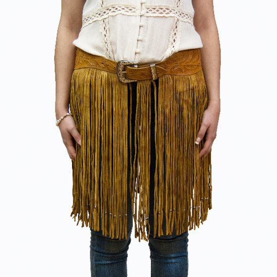 Tan Fringe W/Tooling – Alcala display picture 2