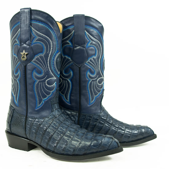 boots cowboy navy fancy western leather wear alcalas altos los alligator heel