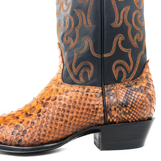 001-2-ORANGE-PYTHON-MEN – Alcala's Western Wear