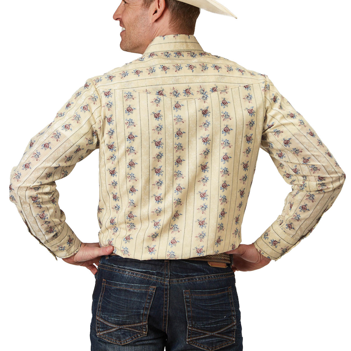0100100190351YE-FLORAL-STIP
