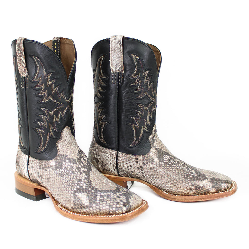 All Tan Python 10047081-TAN-PYTHON-BLK – Alcala's Western Wear