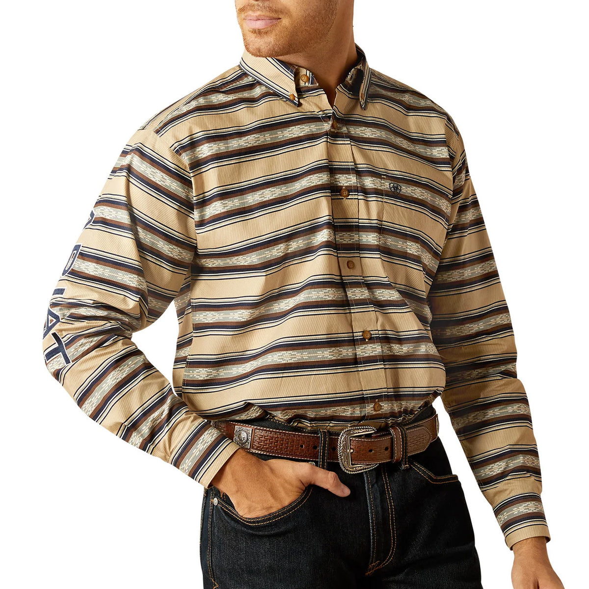 10052625 Tan/Navy Blue