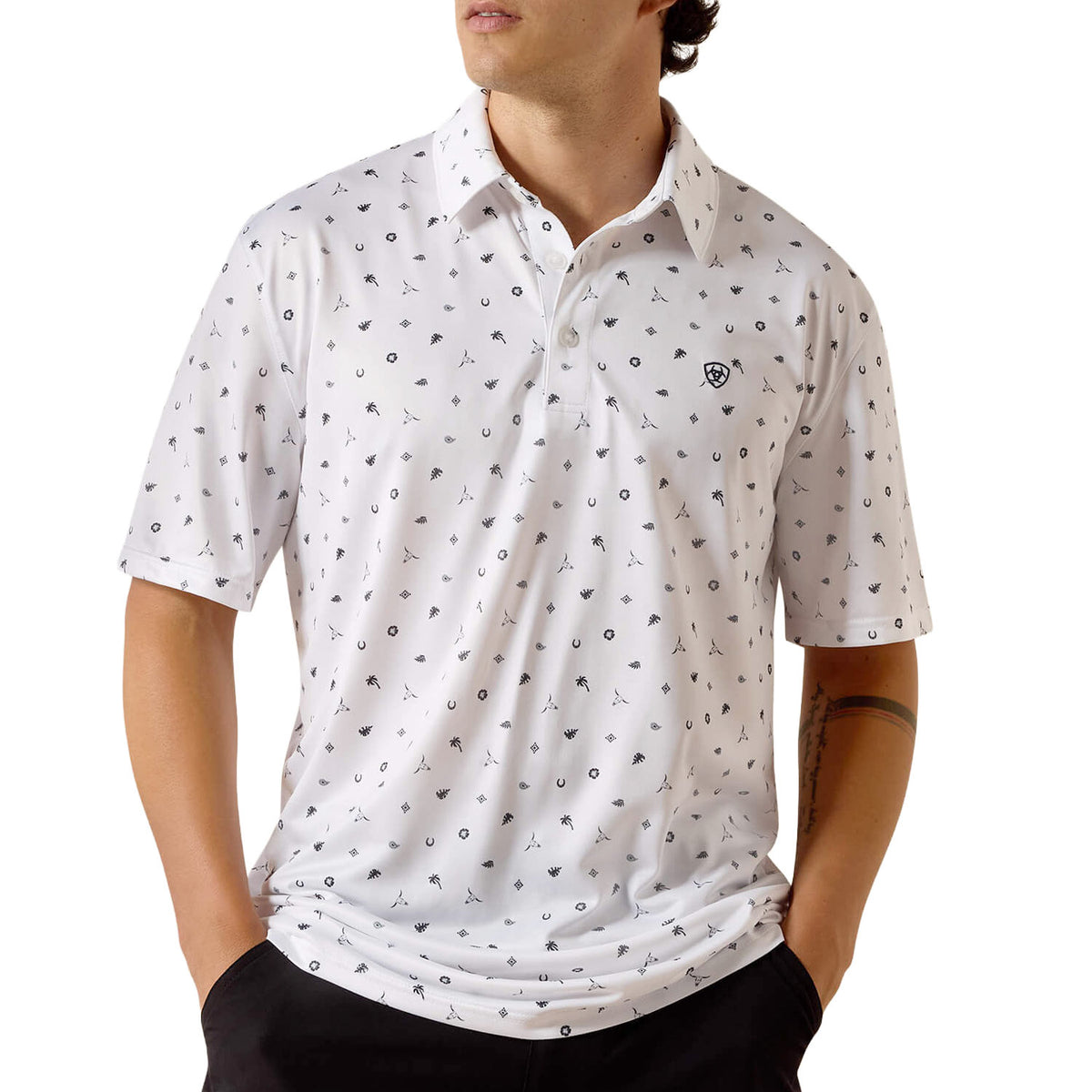 10073470-WHITE-WESTERN-POLO