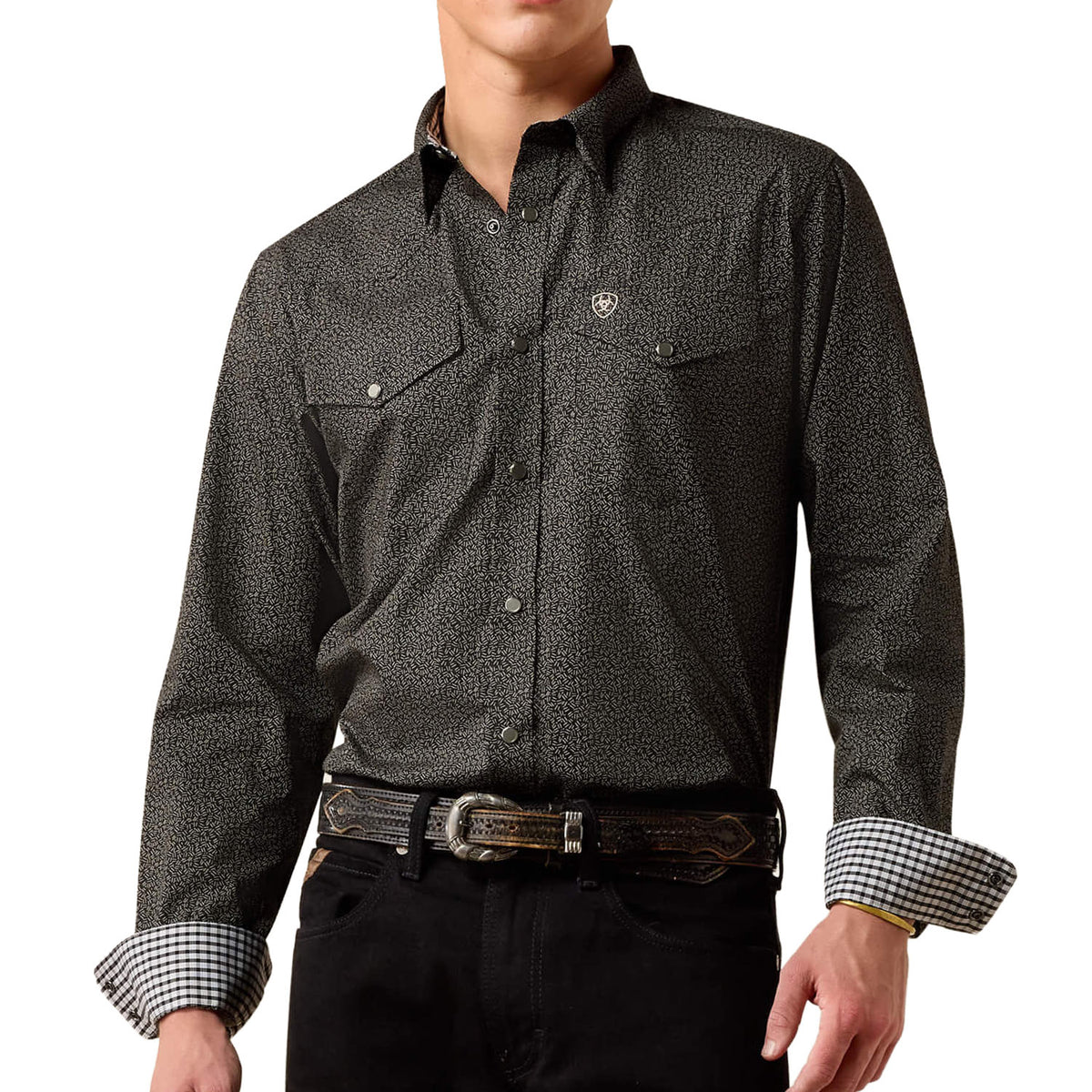 10079489-BLK-TEXTURE-PRINT