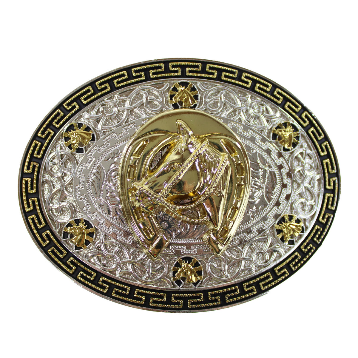 #109-SILVw-GLD-HORSE-HD-H-SHOE
