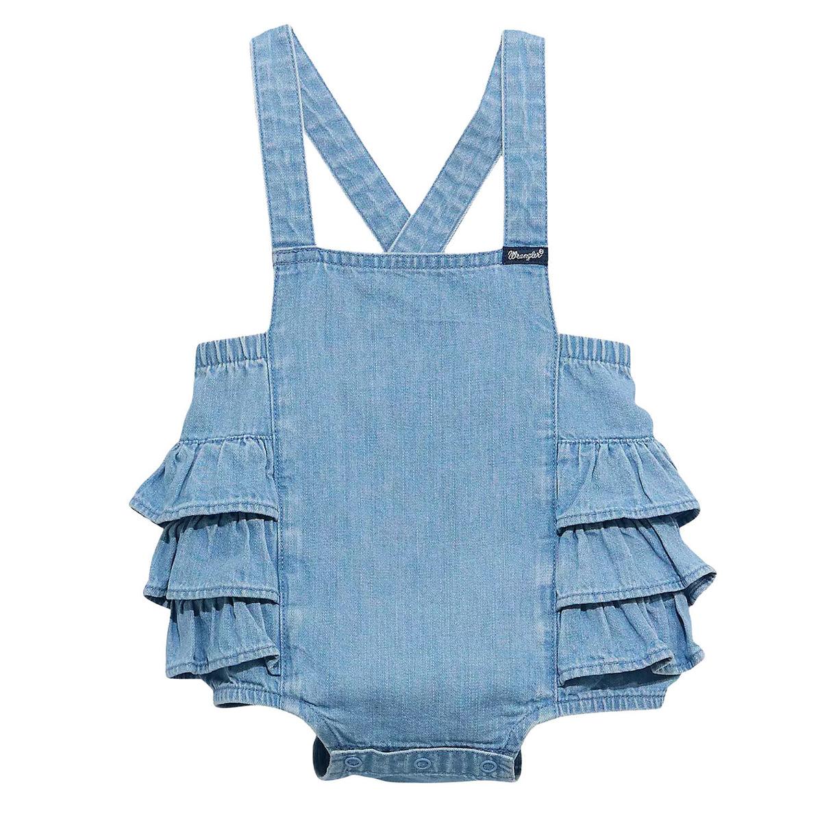 112374986 Denim Ruffle