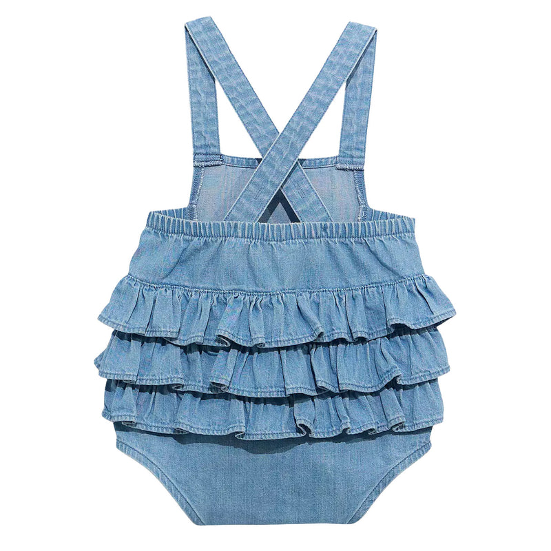 112374986 Denim Ruffle