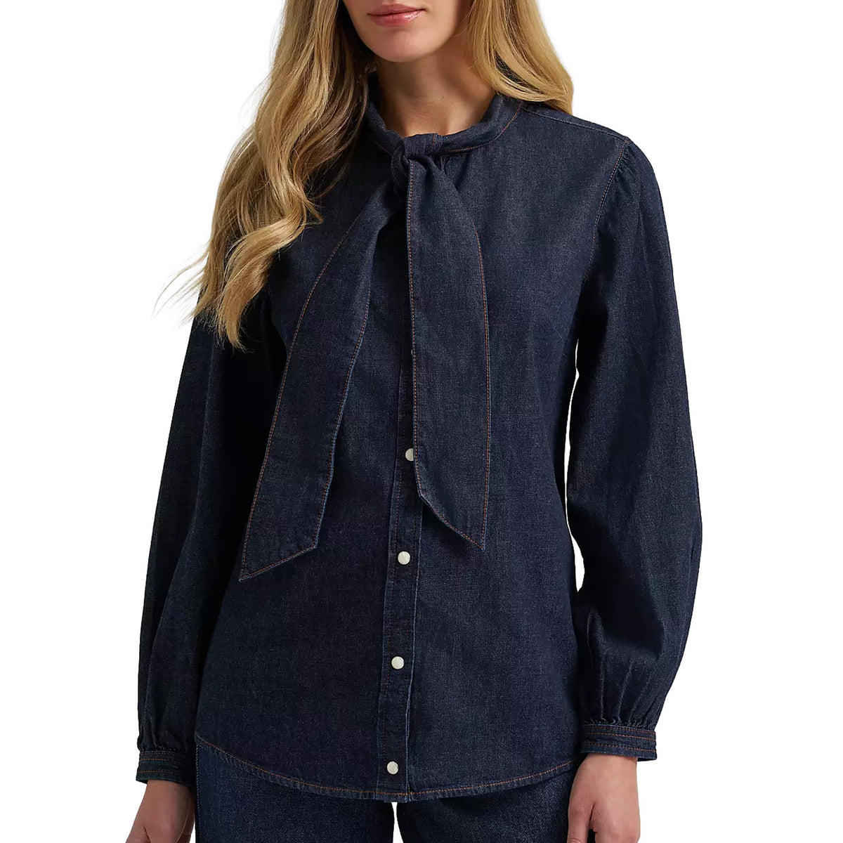 112382509-DEMIN-BOW-BLOUSE