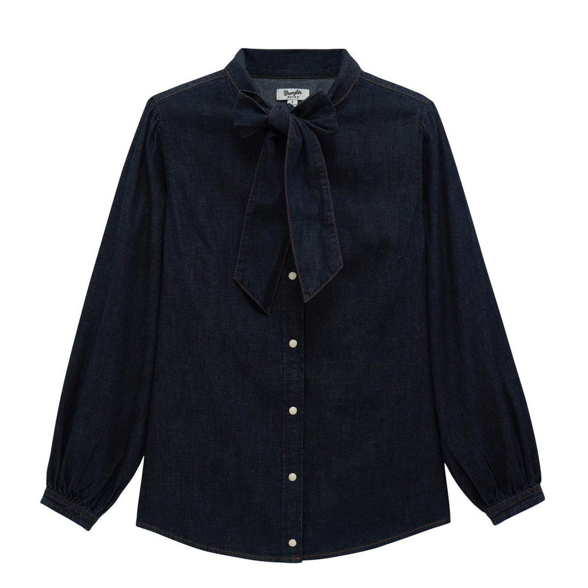 112382509-DEMIN-BOW-BLOUSE