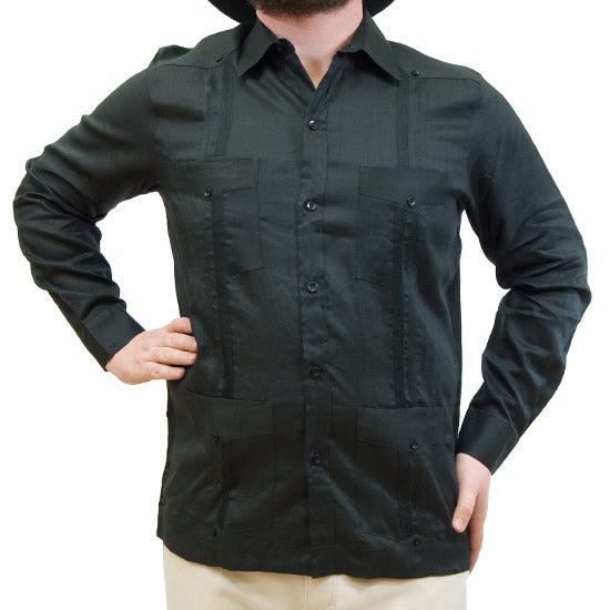 2264 Black Guayabera