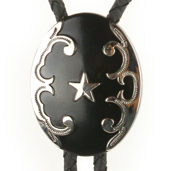 22744-Bk-Oval-Star-Bolo