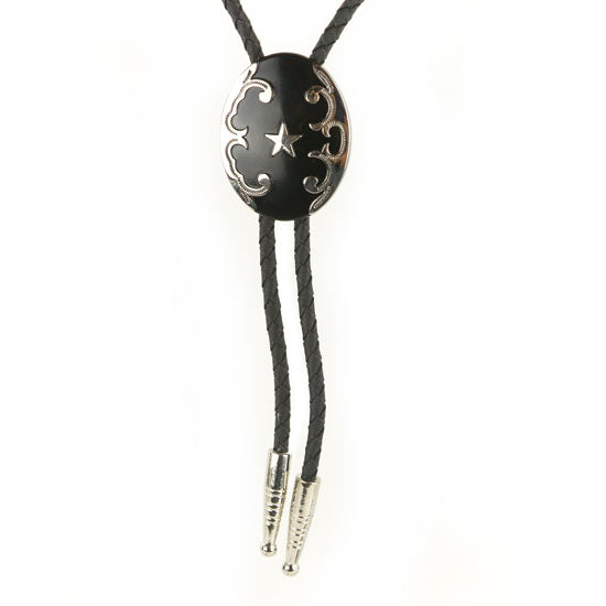 22744-Bk-Oval-Star-Bolo