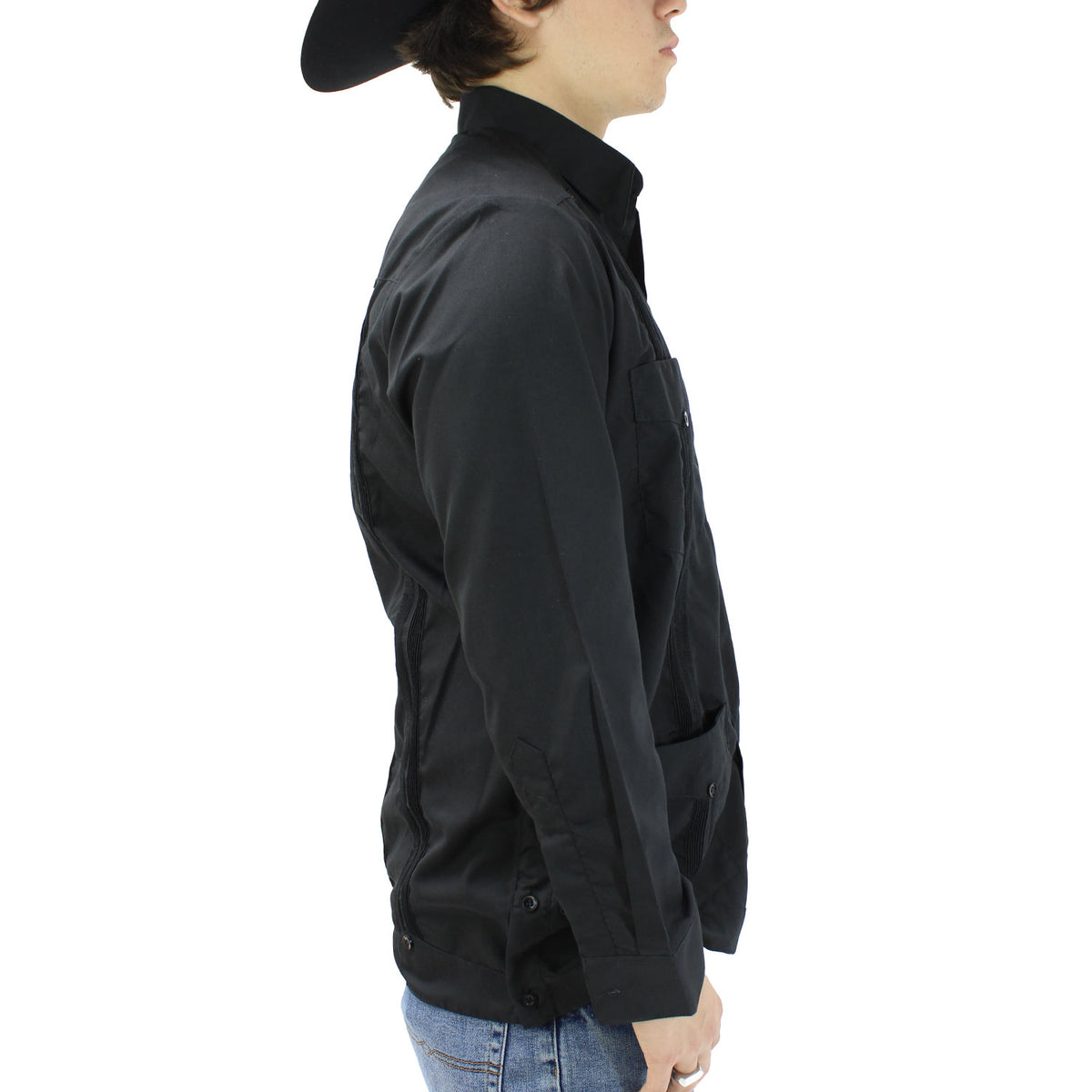 2532-BLACK-COTTON-L-S