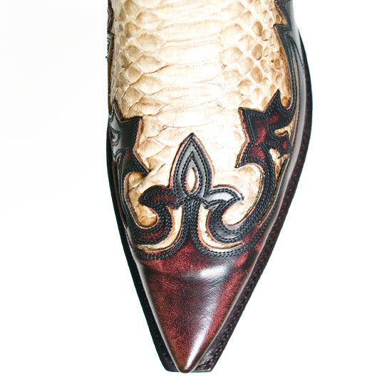 3241P-ROJO-W-PYTHON – Alcala's Western Wear