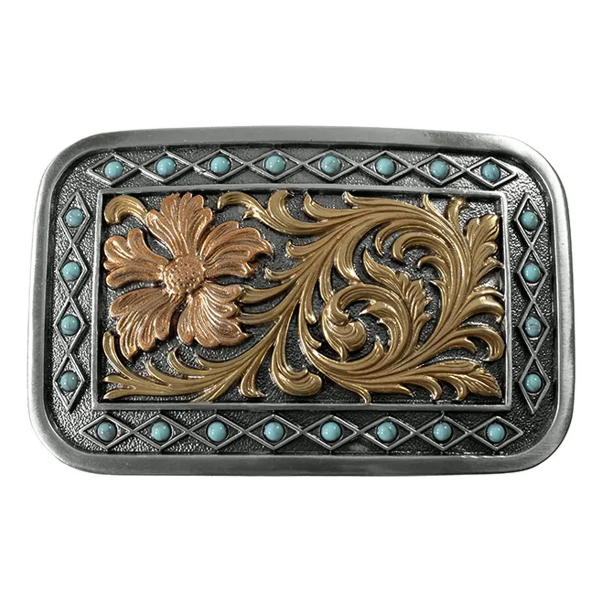 37966-FLOWER-TQ-STONES-RECT