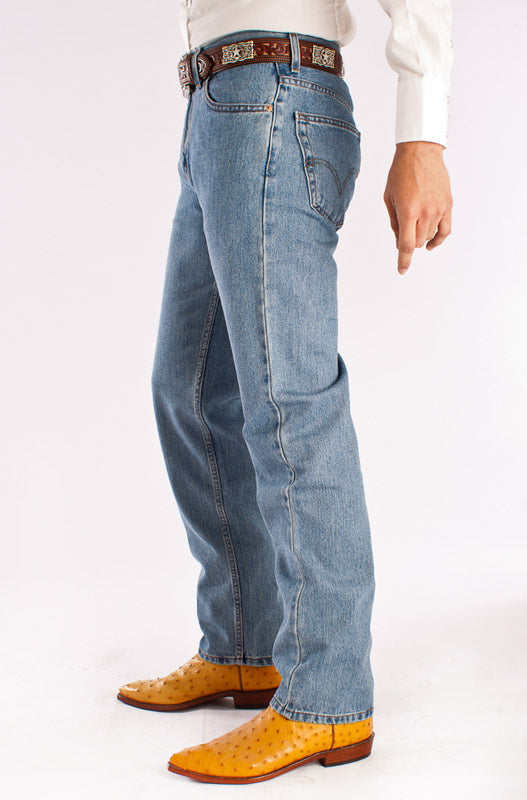STONE  コンパスパッチデニム 505-4834-LT-STONEWASH – Alcala's Western Wear