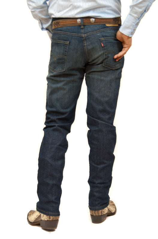 navy Levi's men's 514 Straight Stretch Jean- Navy Denim 005141325