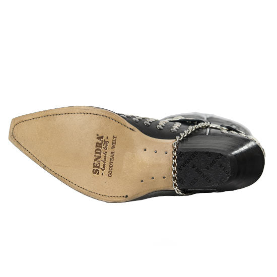 5572-BLACK-W-SILV-STUDS – Alcala's Western Wear