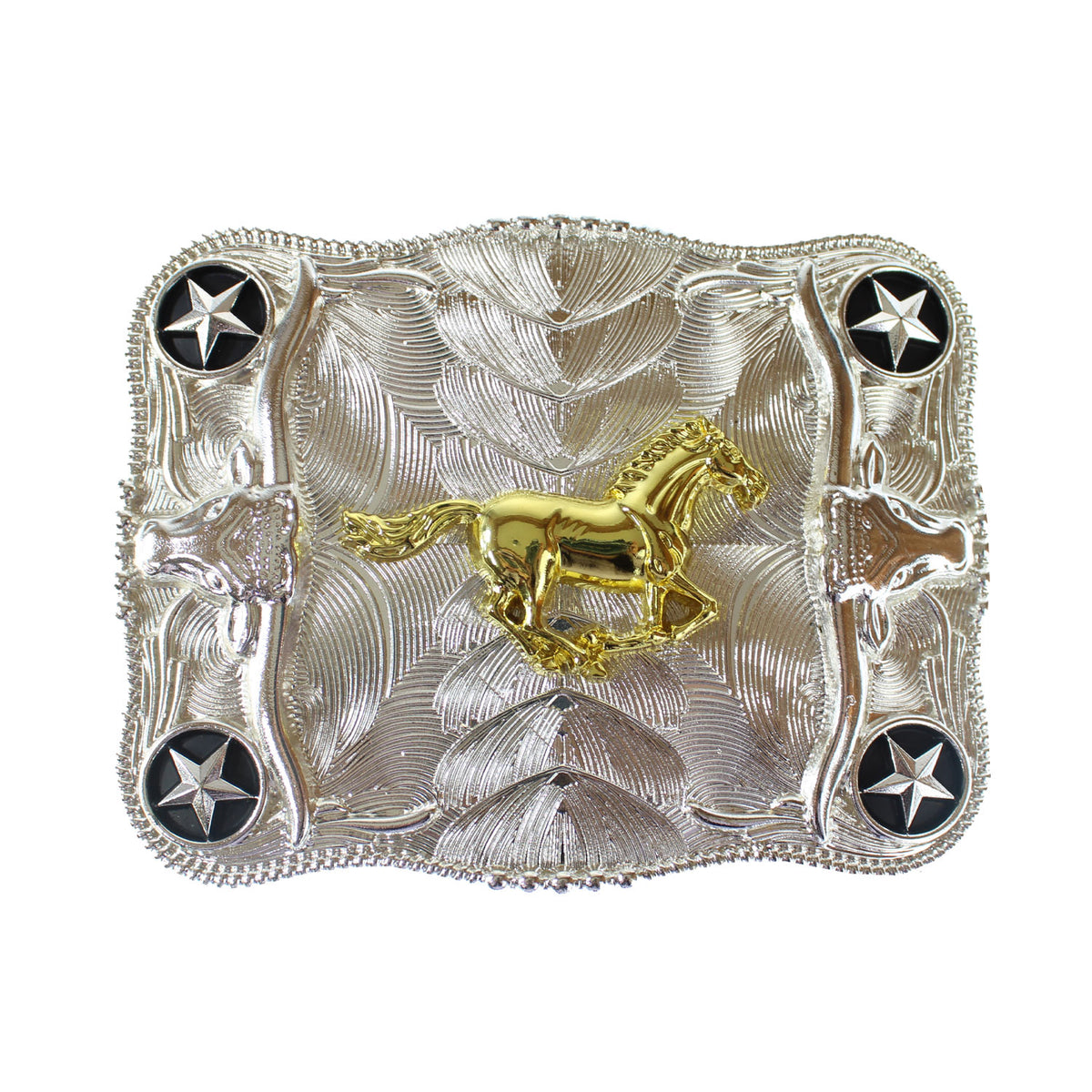 #64-SILVwGOLD-RUNNING-HORSE