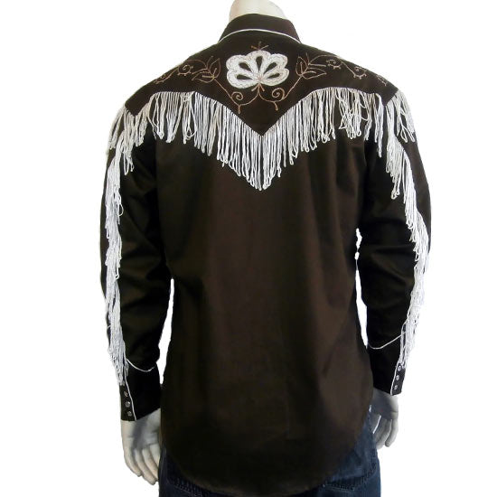 トップス Acka fringe american sleeve tops AKA DENIM FRINGE SHIRT – Sacred Heart Collections