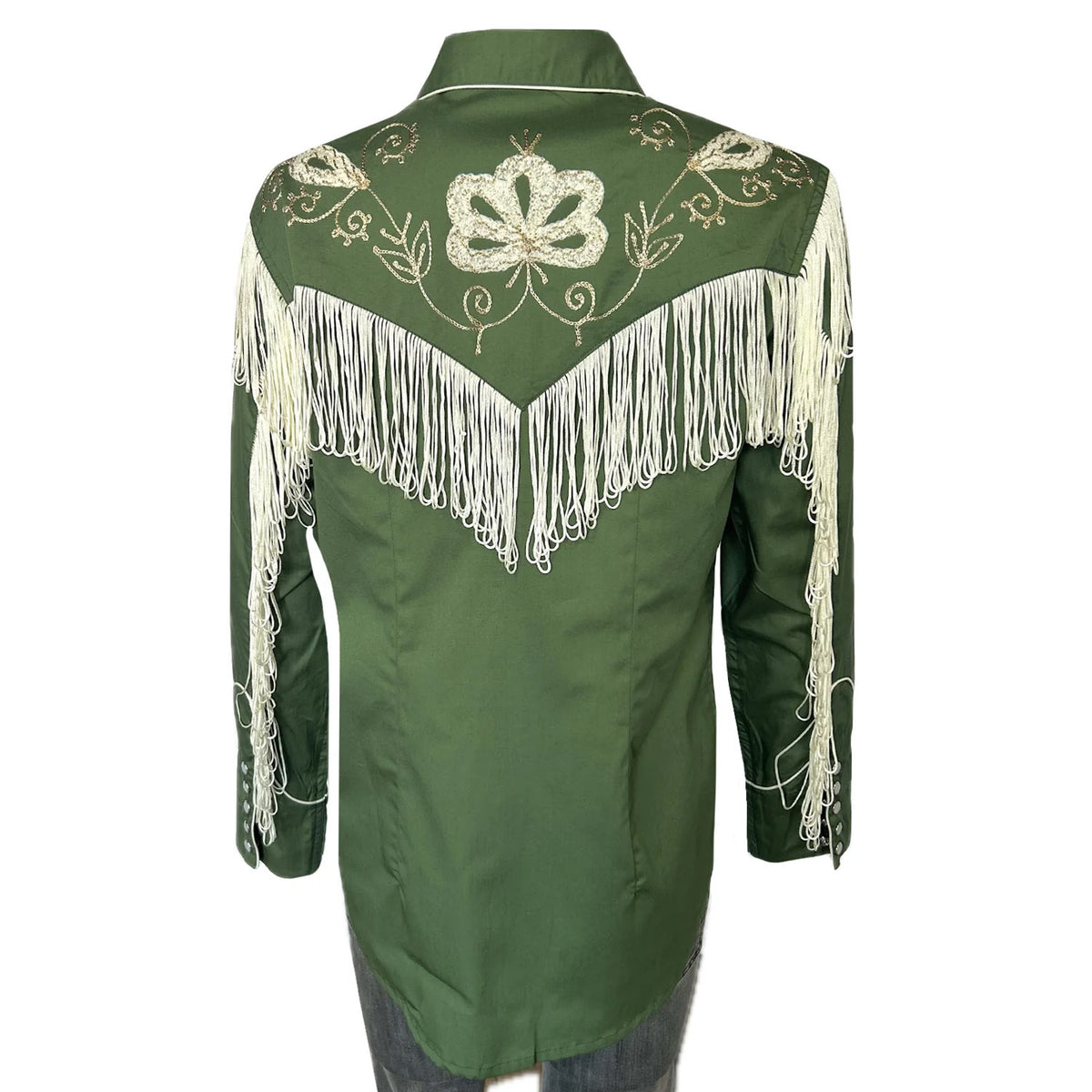 7723-GREEN-WHITE-FRINGES