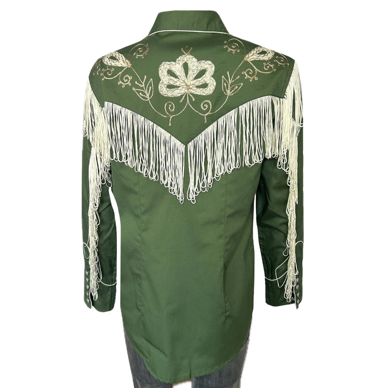 7723-GREEN-WHITE-FRINGES