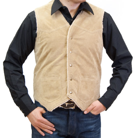 82-100 L.Tan Suede Vest