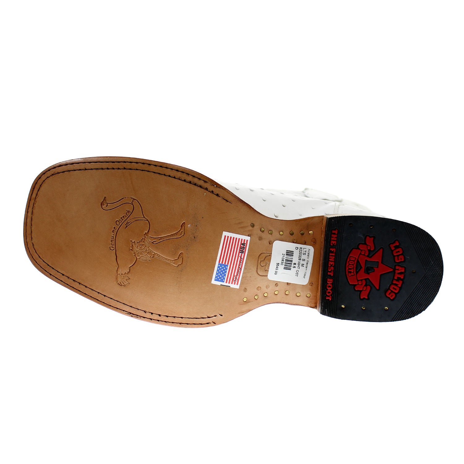 8220328-WHT-OST-SQR-TOE – Alcala's Western Wear