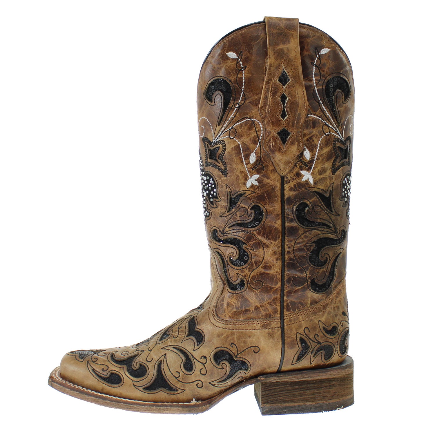 A2840-SADDLE-BLK-SEQNCE – Alcala's Western Wear