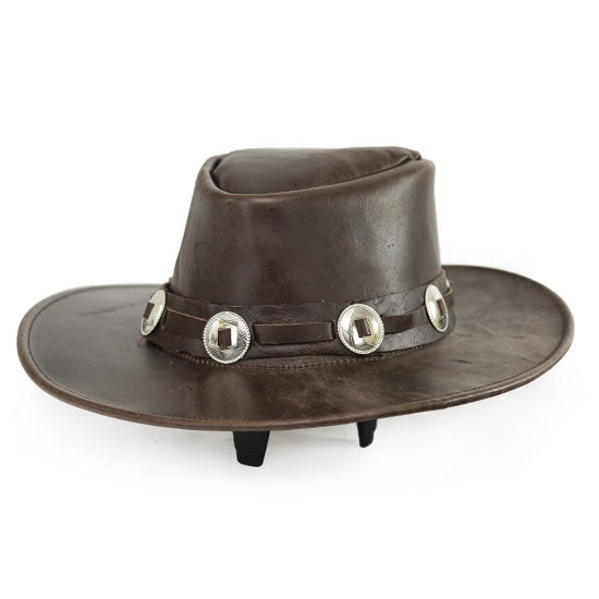 BROWN-CONCHO-LEATHERhat