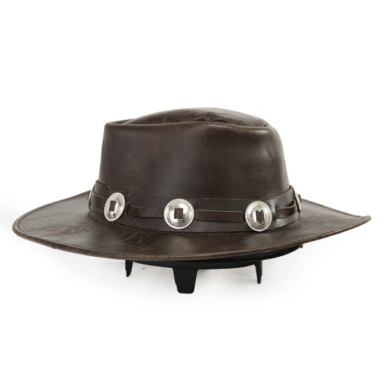 BROWN-CONCHO-LEATHERhat