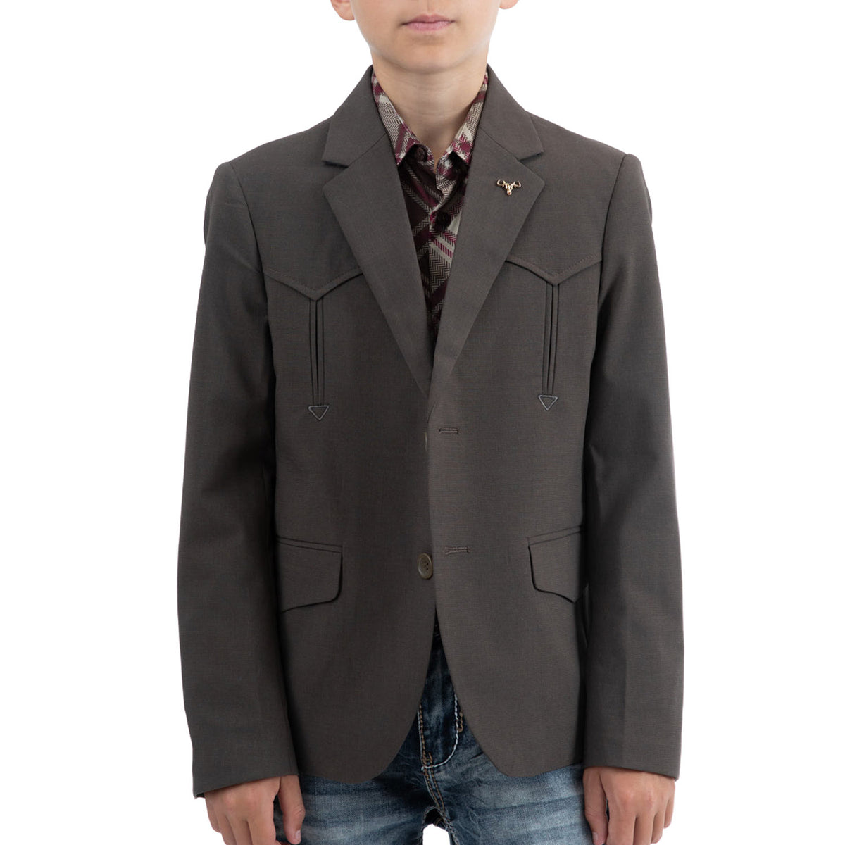 Blk10819 Dk.Brn Blazer