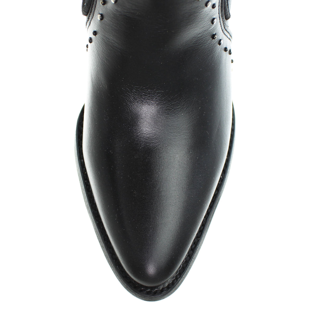 CC337-BLK-EMBRD-ZIP-WOVEN-STUD