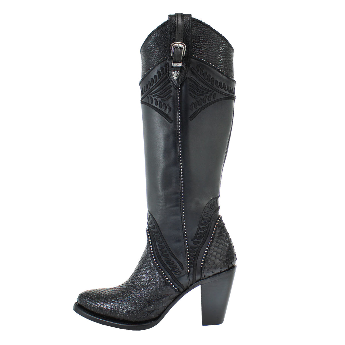 CU867-BLK-PYTHON-STUD-ZIP