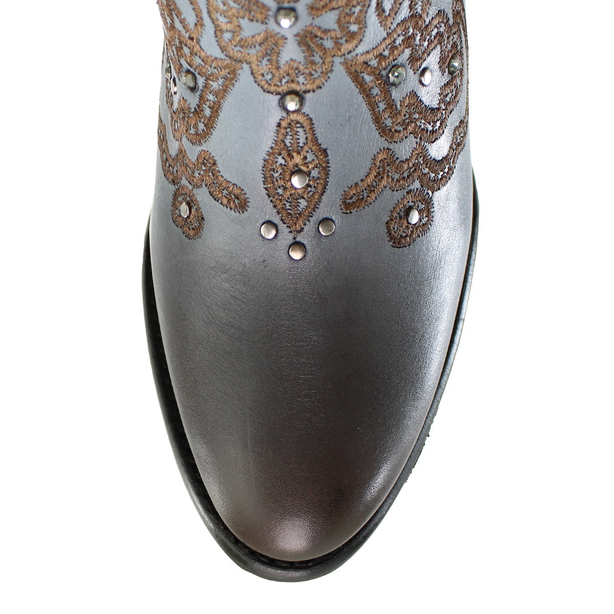 CU962-BLU-SAND-EMB-STUD-FRNG