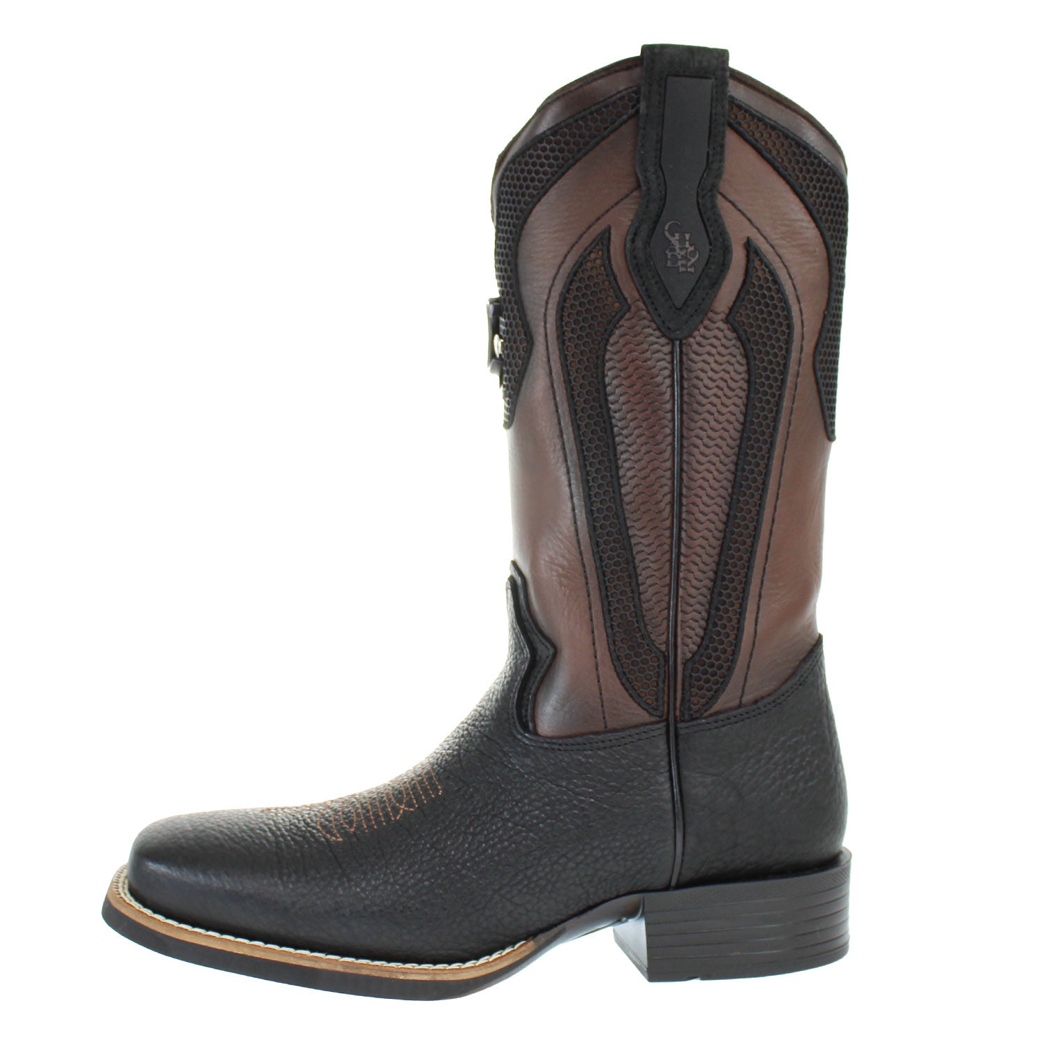 洋楽 Black Butta CU982-BLACK-BISON-EMBRDERY-SQT – Alcala's Western Wear
