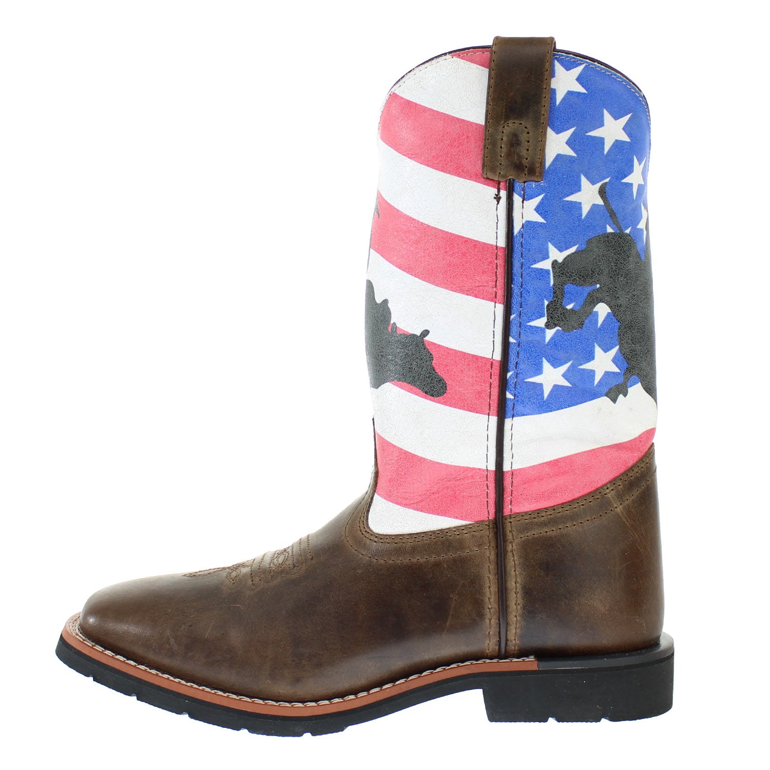 DCP3823-BROWN-FLAG-TOP – Alcala's Western Wear