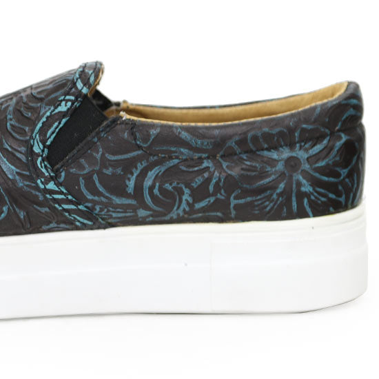 Holly good Turquoise tooled leathered vans