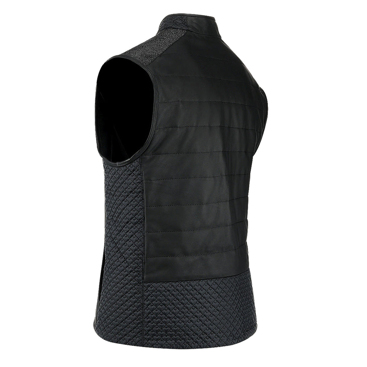JC355-BLK-STINGRAY-ZIP-VEST