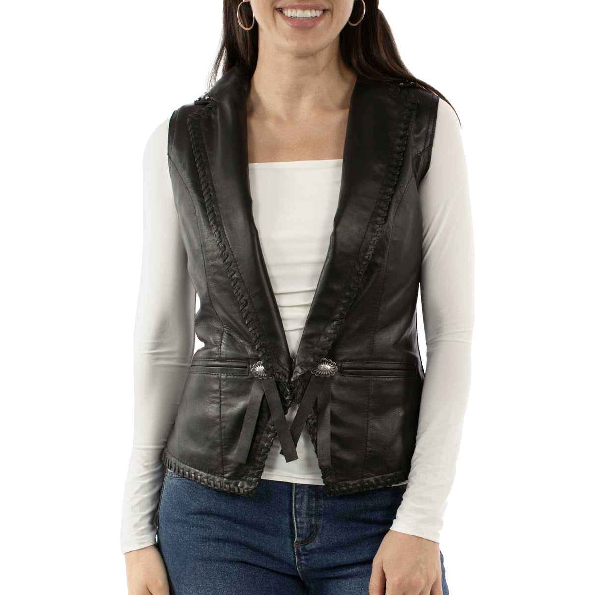 L1161-11-BLK-LAMB-VEST